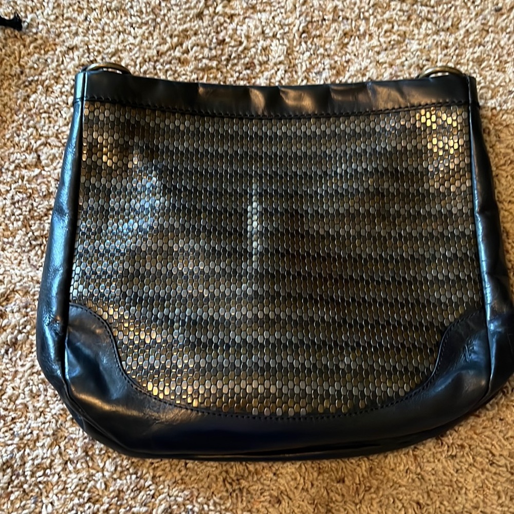 Leather Tote Bag NWT Leather Tote Bag NWT Woven Melissa Hobo Shoulder Black Frye